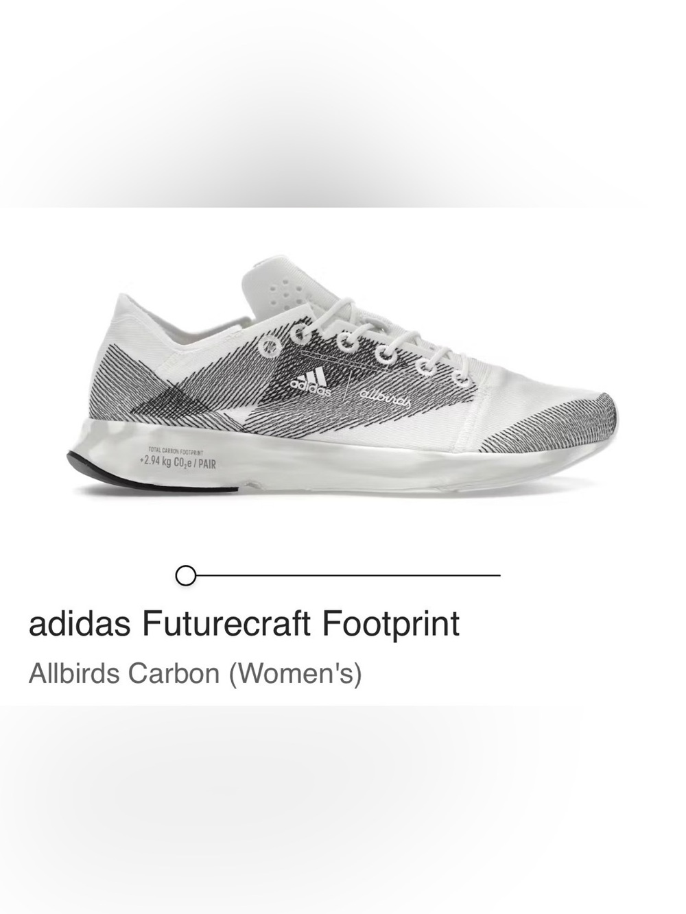 adidas x allbirds Futurecraft Footprint White/Black Women’s Sneaker